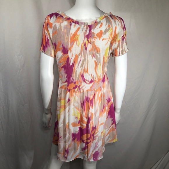 Allison Taylor Color Splash Scrunch Bust Mini Dress - Picture 3 of 6
